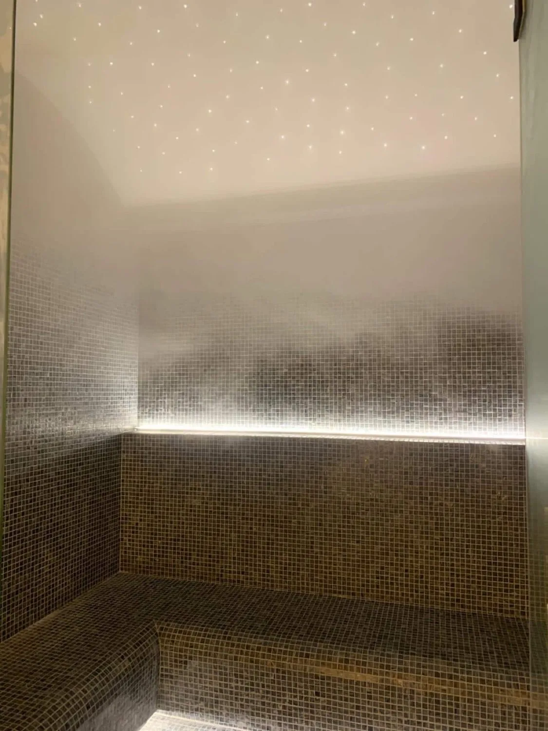 Dubai Hills villasında buhar odası, kavisli bank ve gizli ışık