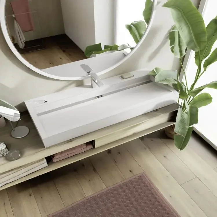 wedi Sanbath Flex lavabo, montaj sırasında görünüm
