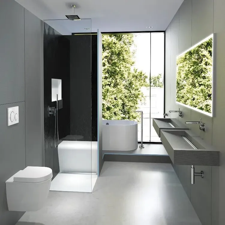 wedi Sanbath lavabo — Ölçüye özel asma lavabo