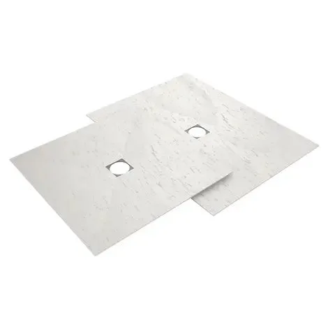 wedi Fundo Top duş teknesi, nokta süzgeçli beyaz yüzey